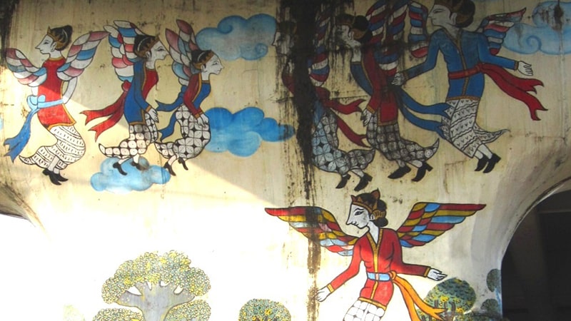 Mural Nawang Wulan Kembali ke Kahyangan