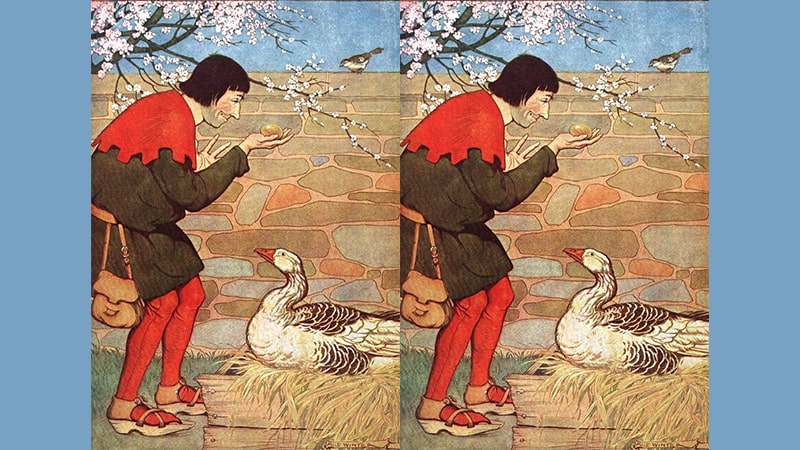 Cerita Angsa dan Telur Emas - Lukisan Milo Winter