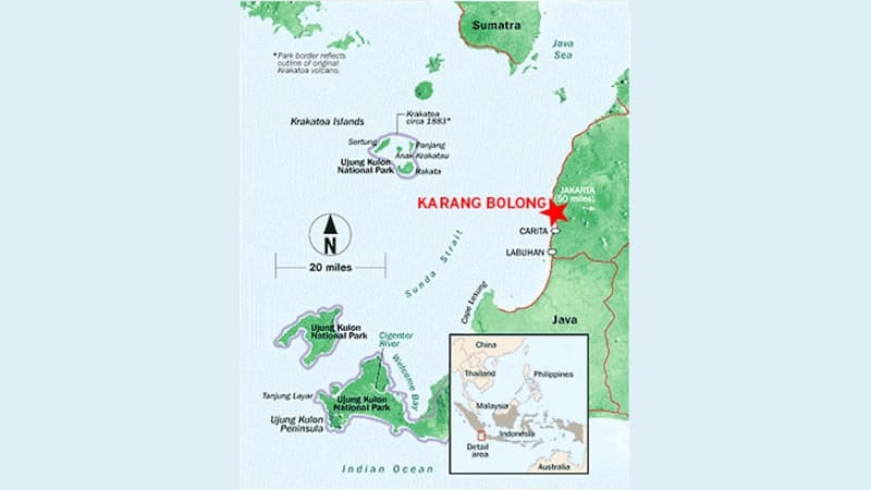 Asal Usul Karang Bolong Banten - Peta Lokasi