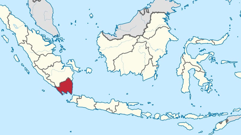 Cerita Rakyat Lampung Sidang Belawan - Peta Lampung