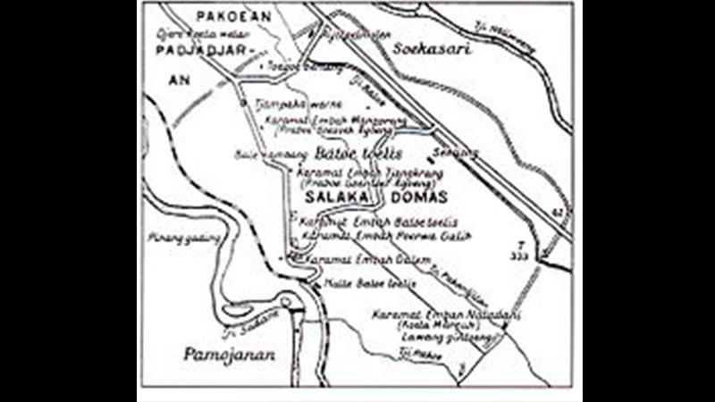 Sejarah Kerajaan Pajajaran - Peta Lokasi