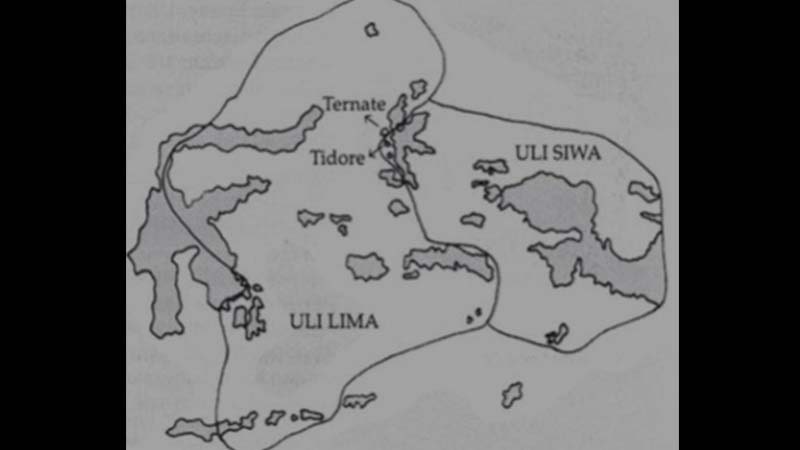 Sejarah Kerajaan Islam Ternate - Peta Wilayah