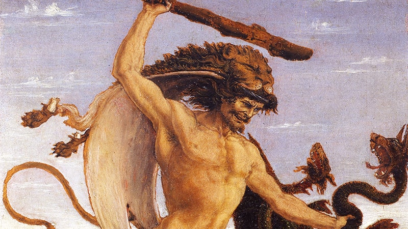 Dongeng Hercules - Lukisan Hercules Melawan Hydra