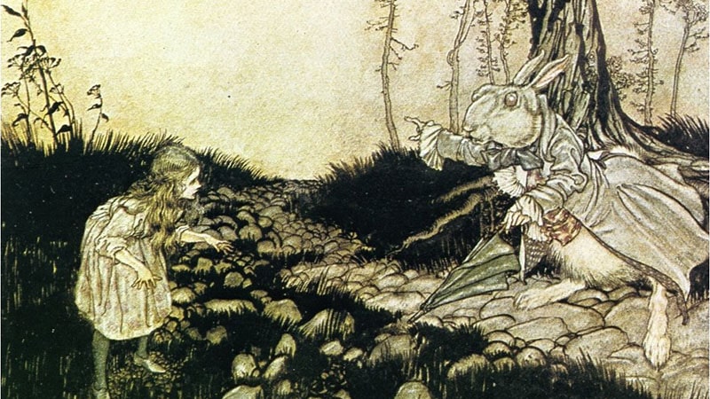 Cerita Alice in Wonderland - Kembali Bertemu Kelinci Putih